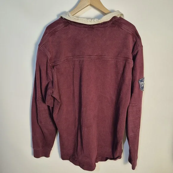 Vintage Y2K 1990's Eddie Bauer Men Spirt Shop Rugby Long Sleeve Pullover Size XL - Picture 2 of 7